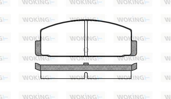 Woking P0003.00 - Kit de plaquettes de frein, frein à disque cwaw.fr