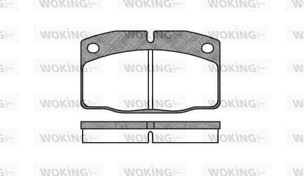 Woking P0013.00 - Kit de plaquettes de frein, frein à disque cwaw.fr