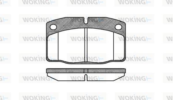 Woking P0013.20 - Kit de plaquettes de frein, frein à disque cwaw.fr