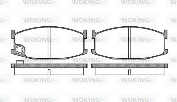 Woking P0083.10 - Kit de plaquettes de frein, frein à disque cwaw.fr