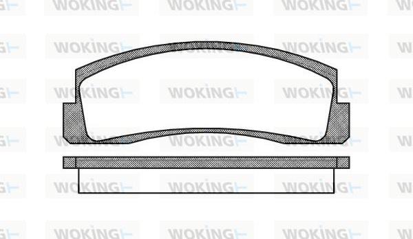 Woking P0033.00 - Kit de plaquettes de frein, frein à disque cwaw.fr