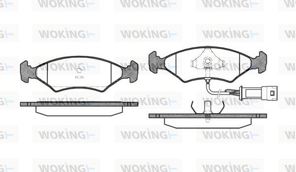 Woking P0193.32 - Kit de plaquettes de frein, frein à disque cwaw.fr