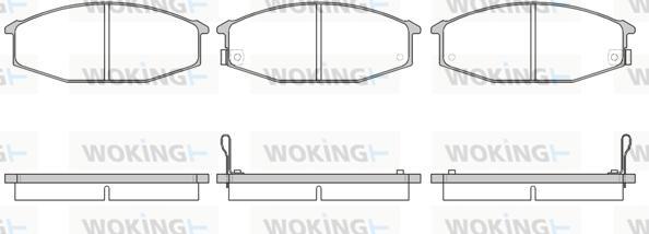 Woking P0153.02 - Kit de plaquettes de frein, frein à disque cwaw.fr