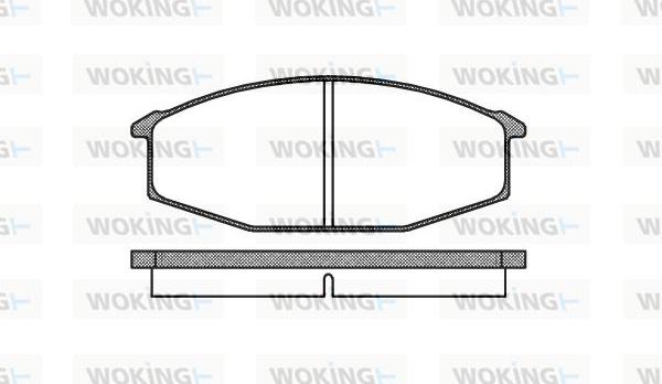 Woking P0153.20 - Kit de plaquettes de frein, frein à disque cwaw.fr