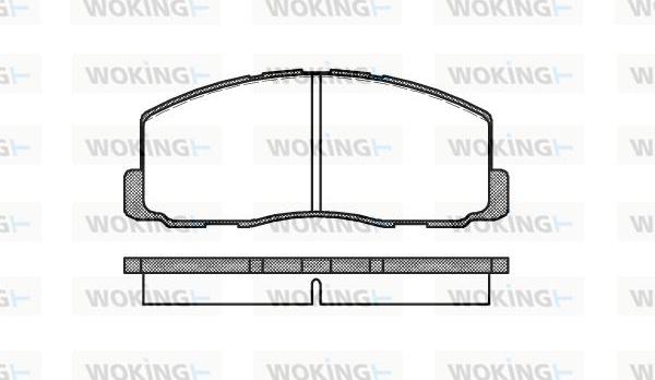 Woking P0883.00 - Kit de plaquettes de frein, frein à disque cwaw.fr