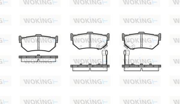 Woking P0833.02 - Kit de plaquettes de frein, frein à disque cwaw.fr