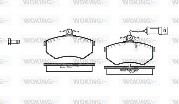 Woking P0343.02 - Kit de plaquettes de frein, frein à disque cwaw.fr