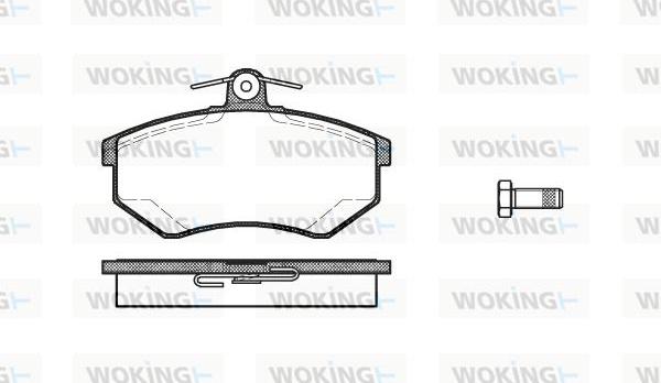 Woking P0343.20 - Kit de plaquettes de frein, frein à disque cwaw.fr