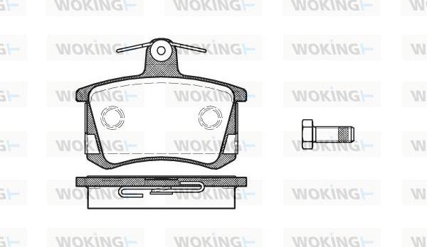 Woking P0353.40 - Kit de plaquettes de frein, frein à disque cwaw.fr