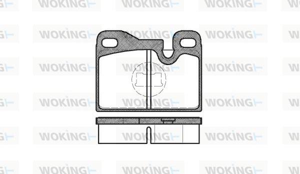 Woking P0303.00 - Kit de plaquettes de frein, frein à disque cwaw.fr