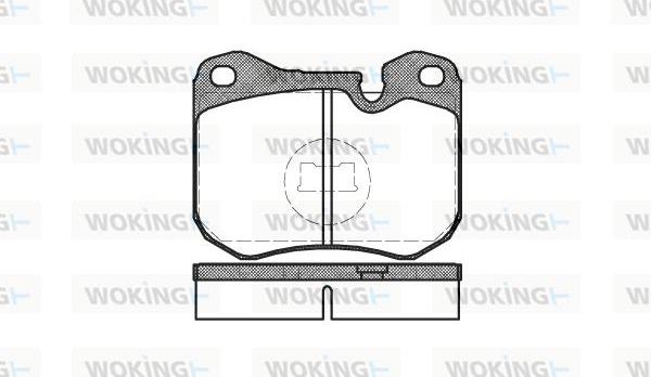 Woking P0313.00 - Kit de plaquettes de frein, frein à disque cwaw.fr