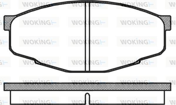 Woking P0333.10 - Kit de plaquettes de frein, frein à disque cwaw.fr