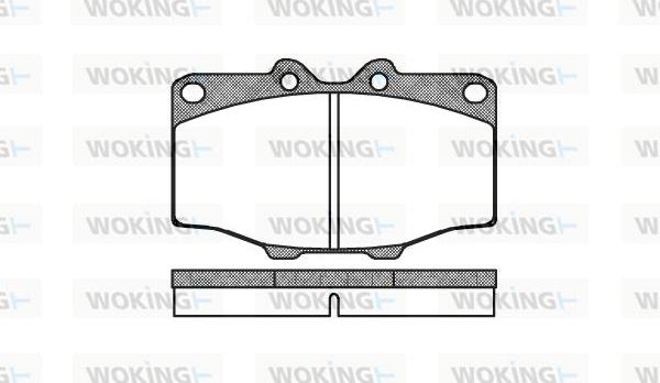 Woking P0323.00 - Kit de plaquettes de frein, frein à disque cwaw.fr