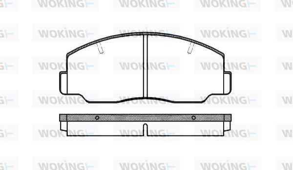 Woking P0373.00 - Kit de plaquettes de frein, frein à disque cwaw.fr