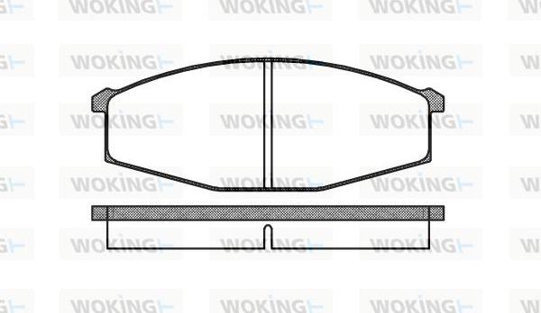 Woking P0293.00 - Kit de plaquettes de frein, frein à disque cwaw.fr