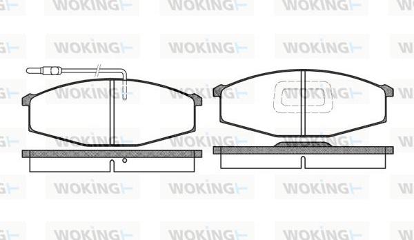 Woking P0293.02 - Kit de plaquettes de frein, frein à disque cwaw.fr