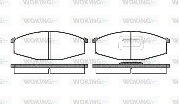 Woking P0293.10 - Kit de plaquettes de frein, frein à disque cwaw.fr