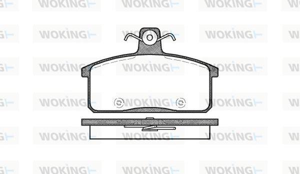 Woking P0283.50 - Kit de plaquettes de frein, frein à disque cwaw.fr