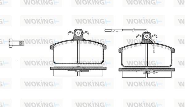 Woking P0283.32 - Kit de plaquettes de frein, frein à disque cwaw.fr