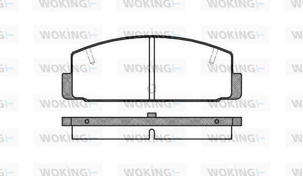 Woking P0793.10 - Kit de plaquettes de frein, frein à disque cwaw.fr