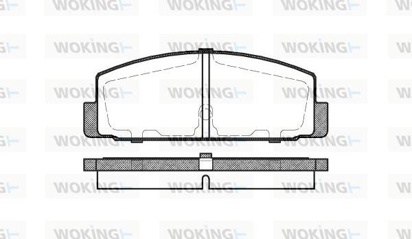 Woking P0793.30 - Kit de plaquettes de frein, frein à disque cwaw.fr