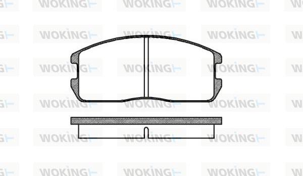 Woking P0753.00 - Kit de plaquettes de frein, frein à disque cwaw.fr