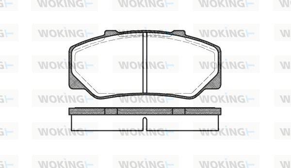 Woking P0763.00 - Kit de plaquettes de frein, frein à disque cwaw.fr