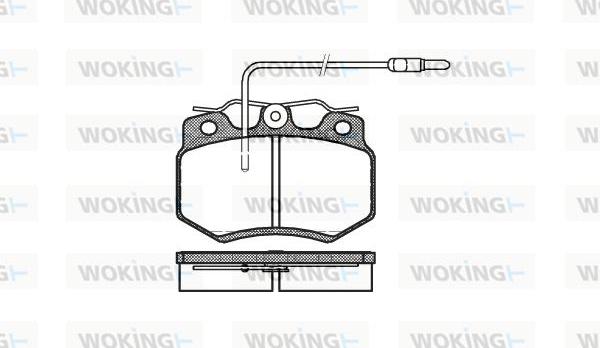 Woking P0703.04 - Kit de plaquettes de frein, frein à disque cwaw.fr