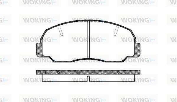 Woking P0783.10 - Kit de plaquettes de frein, frein à disque cwaw.fr