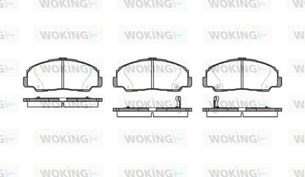 Woking P0783.32 - Kit de plaquettes de frein, frein à disque cwaw.fr