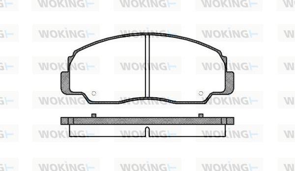 Woking P0783.20 - Kit de plaquettes de frein, frein à disque cwaw.fr