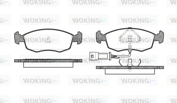 Woking P0723.02 - Kit de plaquettes de frein, frein à disque cwaw.fr