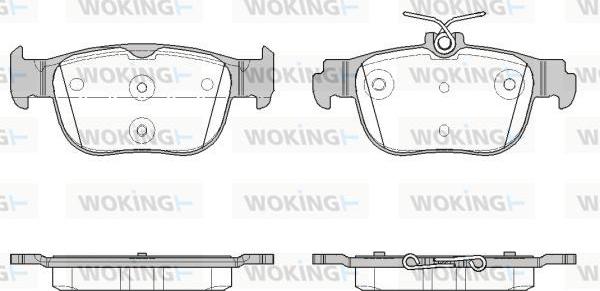 Woking P19973.00 - Kit de plaquettes de frein, frein à disque cwaw.fr