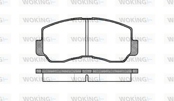 Woking P1943.40 - Kit de plaquettes de frein, frein à disque cwaw.fr