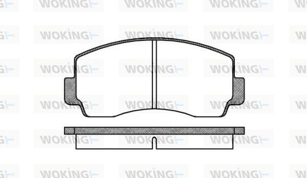 Woking P1943.00 - Kit de plaquettes de frein, frein à disque cwaw.fr