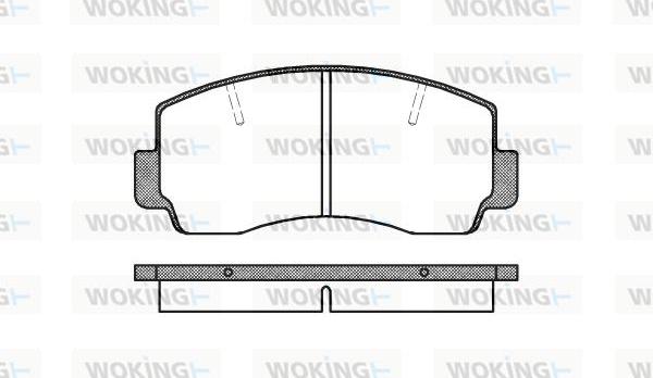 Woking P1943.20 - Kit de plaquettes de frein, frein à disque cwaw.fr