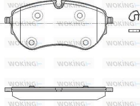 Woking P19533.00 - Kit de plaquettes de frein, frein à disque cwaw.fr