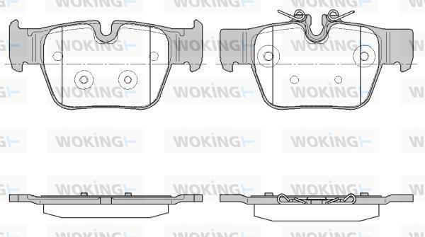 Woking P19683.00 - Kit de plaquettes de frein, frein à disque cwaw.fr