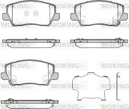 Woking P19033.02 - Kit de plaquettes de frein, frein à disque cwaw.fr