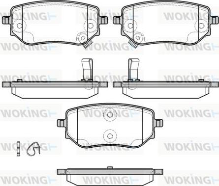 Woking P19023.02 - Kit de plaquettes de frein, frein à disque cwaw.fr