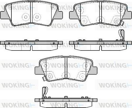 Woking P19073.02 - Kit de plaquettes de frein, frein à disque cwaw.fr