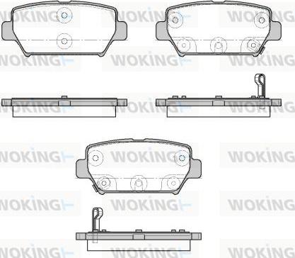 Woking P19823.02 - Kit de plaquettes de frein, frein à disque cwaw.fr