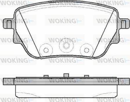 Woking P19383.00 - Kit de plaquettes de frein, frein à disque cwaw.fr