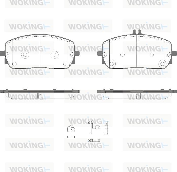 Woking P19263.05 - Kit de plaquettes de frein, frein à disque cwaw.fr