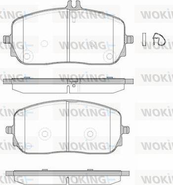 Woking P1926300 - Kit de plaquettes de frein, frein à disque cwaw.fr