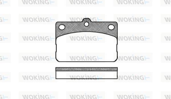 Woking P1923.00 - Kit de plaquettes de frein, frein à disque cwaw.fr