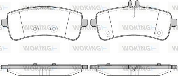 Woking P14943.00 - Kit de plaquettes de frein, frein à disque cwaw.fr