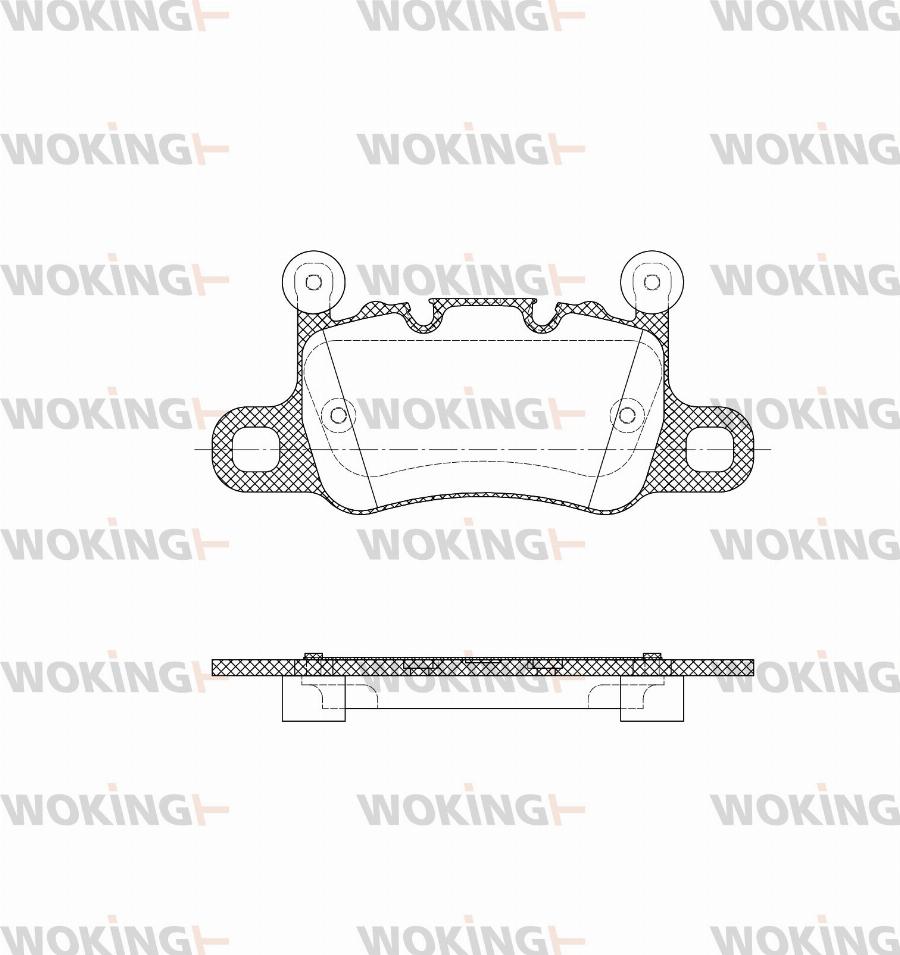 Woking P14983.40 - Kit de plaquettes de frein, frein à disque cwaw.fr