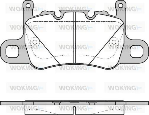 Woking P14983.00 - Kit de plaquettes de frein, frein à disque cwaw.fr