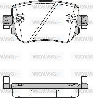 Woking P14493.08 - Kit de plaquettes de frein, frein à disque cwaw.fr